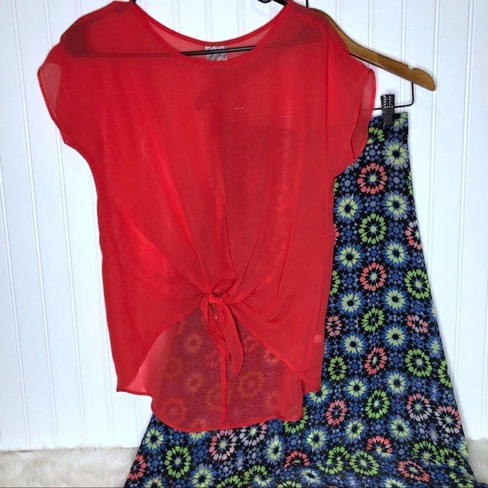 Disney‎ Girls Top & High Low Skirt